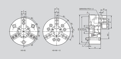 Power Chuck - 8" Hydraulic Chuck - Samchully